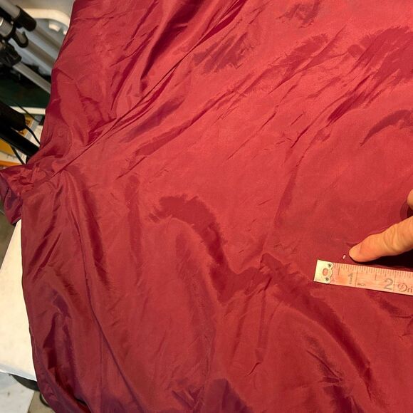 Vtg Dr Pepper Bomber Jacket Sz XXL King Louis Profit Snap Button Front Maroon Va - Picture 11 of 11